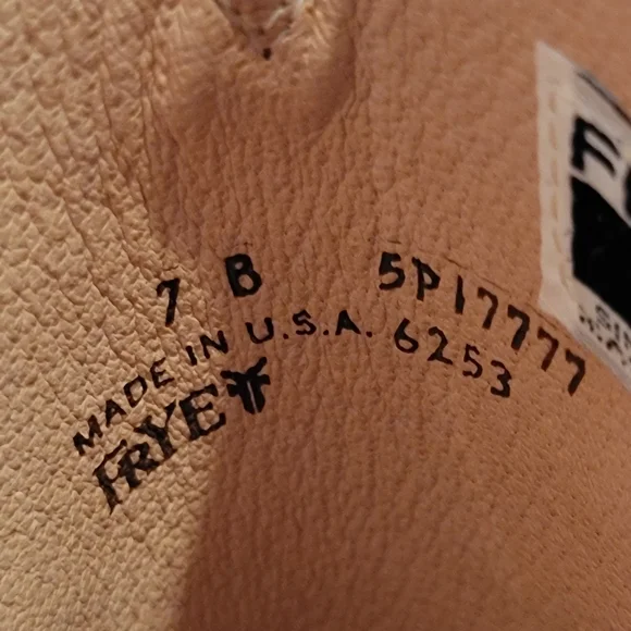 Vintage 1970s/1980s Frye Boots Size 7B Burnt Cherry 6253 - Picture 6 of 14